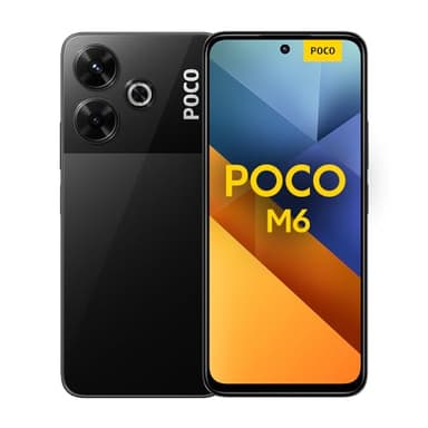 POCO M6 Smartphone, 6+128GB Handy ohne Vertrag, 90Hz 6,79'' FHD+Display, 108MP Kamera, 5030mAh, 33W FastCharge, Dual-SIM, Black