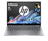 HP OmniBook X, Copilot+ PC, 14 Zoll 2,2K, Touchscreen 300 Nits, QC Snapdragon X1E-78-100 (12C), 16 GB RAM, 1TB SSD, Snapdragon X Elite Qualcomm Adreno, Windows 11 Home, Silber