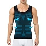Casey Kevin Shapewear Herren Kompressionsshirt Tank Top, Bauchweg Unterhemd Herren, Kompressionsunterwäsche Bauchweg Body Shaper Ärmellos Compression Shirt Unterhemd für Männer, 3XL