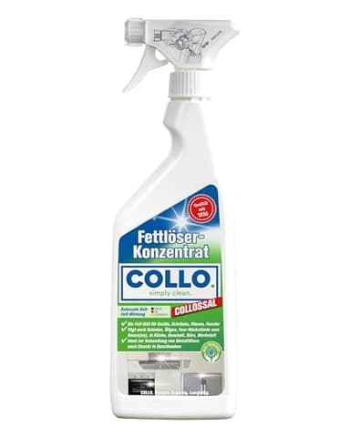 COLLO COLLOSSAL Premium Fettlöser Konzentrat 500 ml I Fettlöser Küche, Haushalt, Werkstatt, Garage & Garten I Küchenreiniger gegen hartnäckige Flecken