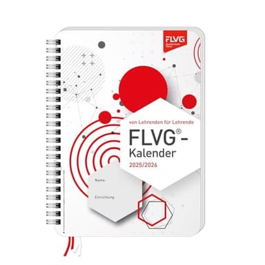 FLVG Lehrerkalender 2025/2026 A5 für Lehrerinnen und Lehrer kompakter Schulplaner, Lehrerplaner für den Unterricht, Schule und Job