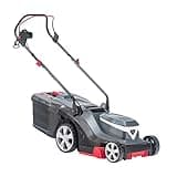 AL-KO Elektro-Rasenmäher 3.82 E Easy, Kunststoffgehäuse, 45 L Fangbox, geeignet für Rasenflächen bis 500 m², zentrale 6-fache Schwarz-grau Easy 38 cm / 1.600 Watt