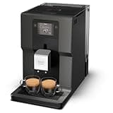 Krups Kaffeevollautomat EA872B Intuition Preference | mit Smartphone-ähnlichem 3,5"-Farb-Touchscreen | Intuitive farbige Lichtanzeigen | 11 personalisierbare Getränke | Schwarz