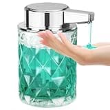 Phneems Seifenspender Automatisch Glas Elektrischer Seifenspender Mit Sensor 3 Stufen Verstellbar Soap Dispenser Automatic SpüLmittelspender USB-Aufladung IPX5 Waterproof FüR Bad KüChe Gel