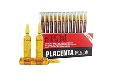 Placenta Placo Intensive Revitalizing Treatment, gegen Haarausfall, intensive Behandlung, 12 x 10 ml, Lotion, Duftstofffrei, Unisex-Erwachsene