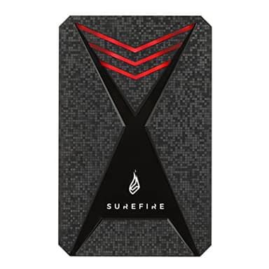 SureFire Gaming SSD 2,5”, 1 TB, externes SSD Laufwerk, USB-C Adapter, Windows & MacOSx, Lesegeschwindigkeiten bis 450MB/s, Schreibgeschwindigkeiten bis 430MB/s, PC & PlayStation & Xbox