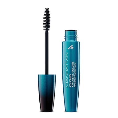 Manhattan Volcano Mascara Waterproof, Wasserfeste Wimperntusche für unschlagbares Volumen und maximale Farb-Definition der Wimpern, Farbe Black 1010N, 1 x 10ml