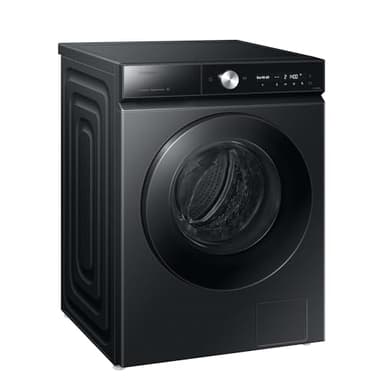 Samsung WW90DB8U95GBU2 Bespoke Waschmaschine, 9 kg, 1.400 U/min, Extra energiesparend, EEK: A (-30%), AI Ecobubble, QuickDrive, AI Wash, SuperSpeed 39 Min, Schwarz