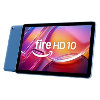 Fire HD 10-Tablet 2023 (Neueste Generation), für Entspannung optimiert, brillantes 10,1-Zoll-Full-HD-Display, Octa-Core-Prozessor, 3 GB RAM, bis zu 13h Akkulaufzeit, 32 GB, blau, mit Werbung