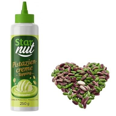 Pistaziencreme Topping – 250g – Mit 35 % Antep-Pistazien – Ohne Palmöl & Glukose – Natürlich & Cremig – Ideal für Desserts & Dubai Schokolade – Ohne Zusätze