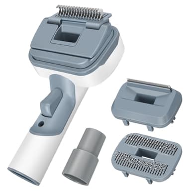 MoPei 3-in-1 Hundehaar Staubsaugerbürste zum Entfernen von losen Haaren, Unterwolle und Verfilzungen, 32mm & 35mm Vakuum-Schlauchfitting