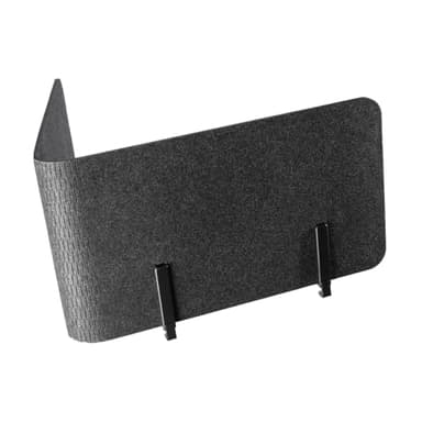 Yaasa Privacy Wall Akustik Trennwand Schreibtisch aus Filz – 155 x 44 cm – Schallschutz Tischtrennwand, Schreibtisch Pinnwand, Raumteiler Grau, Sichtschutz Büro Trennwand, Desk Divider, Akustik Wand