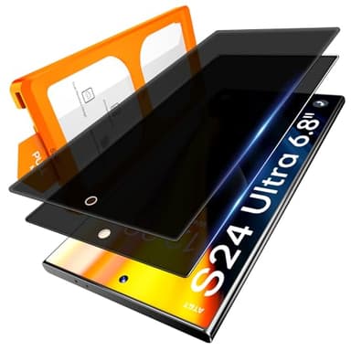 LϟK für Samsung Galaxy S24 Ultra für Schutzfolie Sichtschutz mit 2 Stück Anti-Peeping Schutzfolie, [Auto-Installation] Kratzfest für Samsung S24 Ultra Schutzfoile, 0 Staub & Blasen, Anti-Fingerabdruck
