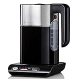 Bosch kabelloser Wasserkocher TWK8613P, Abschaltautomatik, Überhitzungsschutz, Temperaturwahl, Warmhaltefunktion, 1,5 L, 2400 W, schwarz