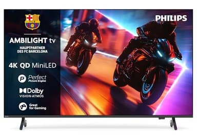 Philips Ambilight 55MLED910 Mini LED 4K Smart TV - 55 Zoll Display mit P5 Perfect Picture Engine Ultra HD, Titan OS, Dolby Vision Und Dolby Atmos Sound