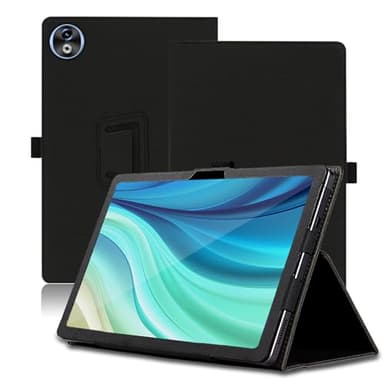 Hülle für DOOGEE T40 Pro 12 Zoll, DOOGEE T40 Pro Tablet Schutzhülle, Klappständer Schutzhülle mit Stifthalter und Handschlaufe, Umfassender Schutz. (Schwarz)