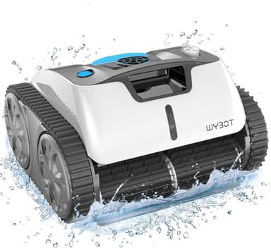 Poolroboter Akku Boden und Wand, Wasserlinie mit 3 Reinigungsmodi,Ohne Kabel Poolsauger Roboter mit 110 Mins Intelligente Navigation Pool Saugroboter, Poolroboter Akku für Aufstellpool bis 120 m²