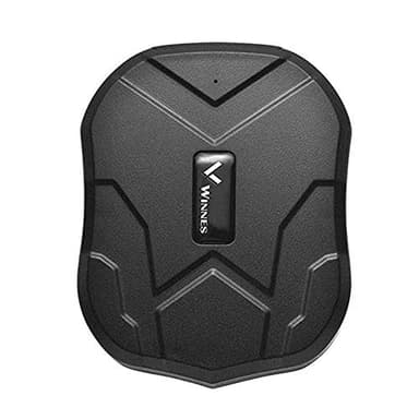 Winnes GPS Tracker Auto Ohne ABO - 3 Monate Echtzeit-Standby, Wasserdichter Magnet Tracker, GPRS/GSM Echtzeit-Positionierung für Fahrzeug, Autos, Motorrad, LKW - Ortungsgerät