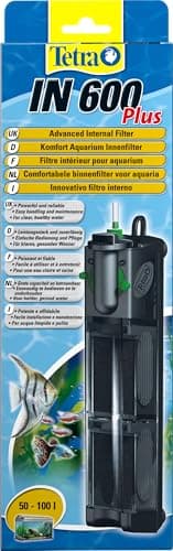 Tetra IN 600 plus Aquarium Innenfilter - Filter für klares und gesundes Wasser, mechanische, biologische und chemische Filterung, geeignet für Aquarien mit 50 bis 100 Liter