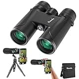 Fernglas für Erwachsene, Kussla 12x42 HD High Power Fernglas mit Stativ Telefon Adapter, Klare Nachtsicht mit Geringes Licht wasserdichte Ferngläser für Stargazing Bird Binoculars for Adults