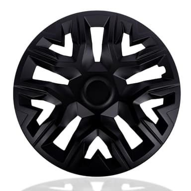 NRM The Best Black MATT Radkappen für Stahlfelgen | Radzierblenden 4er Set Schwarz matt (15'')