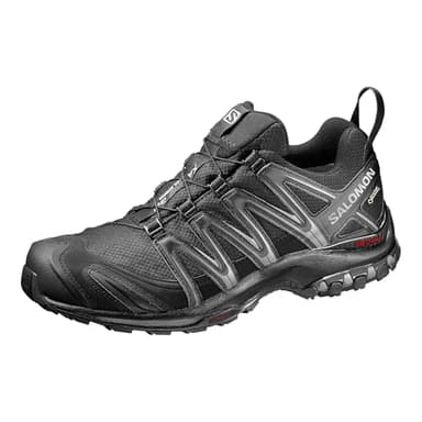 Salomon XA PRO 3D Gore-Tex, Herren Wasserdichte Trailrunning-Schuhe, Schwarz und Magnet, 45 1/3