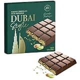 Dubai Style Schokolade (XL) mit Pistazie & Kunafeh Engelshaar Kadaif - Nach Leckeren Rezeptur! Virale TikTok Hype Schokolade - EXTREM Schneller Versand (100g, Milchschokolade)