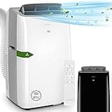 KLARSTEIN Grandbreeze Pro 14K – Mobiles Klimagerät, Luftentfeuchter, Ventilator, 3 Geschwindigkeiten, 14000 BTU/1,65 kW, Raum: 42 bis 68 m², Durchfluss: 460 m³/h, CEE A – Weiß Klimaanlage