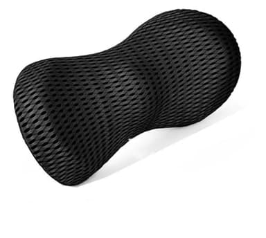 Sinratas Lendenkissen, Lendenwirbelkissen für Bürostuhl und Autositz, Memory-Schaum, Ergonomische, Lendenstützkissen für Bett, Sofa (Black)