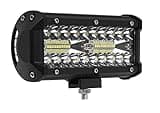 EURALIGHT 1x LED-Fernscheinwerfer Scheinwerfer Light Bar 7" 10cm 120 Watt 40x CREE LED Super Hell mit ECE-Zulassung Eintragungsfrei Straßenzulassung~