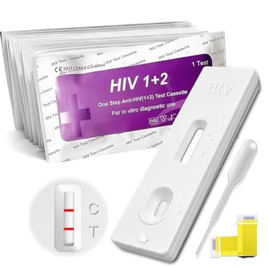 5x HIV Selbsttest,Schnelltest zur diskreten Eigenanwendung,zuverlässige Ergebnisse in kurzer Zeit