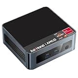 AskHand Mini PC 5600H AMD Ryzen, Ryzen 5 (6C/12T 4.2 GHz) 16GB DDR4 512GB SSD, Windows 11 Pro/WiFi 6/ BT-5.2/ USB*4/ Type-C (4K@60Hz~8K@30Hz)/ HDMI*2 (4K@60Hz) 3-Bildschirmausgabe,32GB U-Disk
