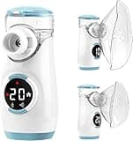 HITHINKMED Inhalationsgerät für Erwachsene und Kinder, Wiederaufladbarer Inhalator mit Countdown-Timer und Automatischer Reinigungsfunktion für Eine Effiziente Verneblung zu Hause und auf Reisen
