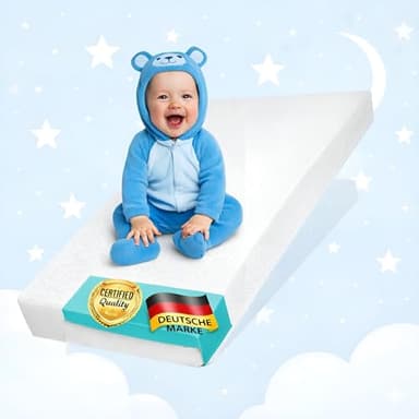 Best For Kids - Matratze Maxi 70x140 | kindermatratze - 100% Polycotton Einfach Waschbarer Bezug | kinderrollmatratze | Tragbar Matratze fur Kider | kindermatratze