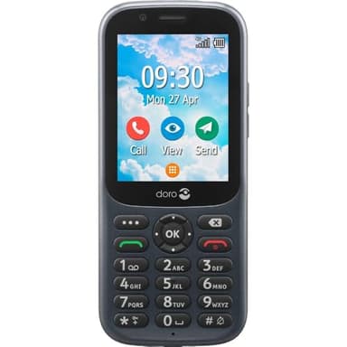 Doro 730X Entsperrt 4G Dual SIM Seniorenhandy: Spritzwassergeschützt (IP54) und stoßfest. Einfach zu bedienen mit GPS, Facebook und Whatsapp. Ideal als Seniorenhandy ohne Vertrag und Tastenhandy.