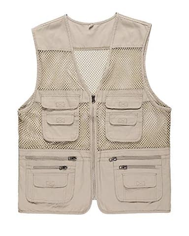 Daoba Sommer Outdoor Sport Weste Mesh Atmungsaktiv Safari Weste Mit Vielen Taschen Für Jagd Angeln Camping