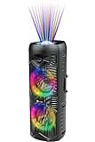 Let's Go Party 5150 Musikbox Bluetooth : Ultimativer Partybox mit 200W 6-Zoll-Doppellautsprechern - Tragbarer Karaoke Lautsprecher mit drahtlosem Mikrofon, 5H Spielzeit, Fernbedienung & Lichtshow