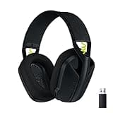 Logitech G G435 LIGHTSPEED Kabelloses Bluetooth-Gaming-Headset, Leichte Over-Ear-Kopfhörer, Integrierte Mikrofone, 18h Akku, Kompatibel mit Dolby Atmos, PC, PS4, PS5, Handy, Nintendo Switch - Schwarz