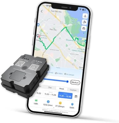 GPS-Tracker Power Finder, Auto-Tracker mit bis zu 90 Tagen Akkulaufzeit, magnetisches Ortungsgerät für Autos, Boote, LKWs, mit Standort-, Routen- und Geschwindigkeitsüberwachung