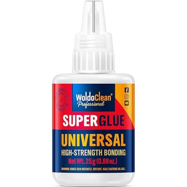 Sekundenkleber extra stark universal 25g - wasserfest, hitzebeständig & mit Nadel Verschluss gegen Austrocknung nach Benutzung