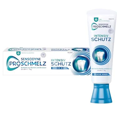 Sensodyne ProSchmelz Intensiv Schutz Zahnpasta, 1x75ml, tägliche Zahncreme mit Zahnschmelz-Intensivschutz-Technologie