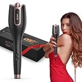 BUJIYI Lockenstab Automatisch,Lockenstab Große Locken mit 4 Einstellbare Temperatur Schnell Erhitzender Langanhaltende Frisur (Schwarz)