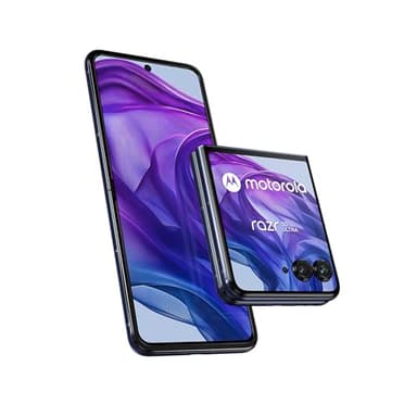 Motorola razr50 Ultra (Flip-Phone, 6,9"/4,0"-FHD+-Display, 50-MP-Kamera, 12/512 GB, 4000 mAh, Android 14) Midnight Blue, inkl. Premium-Schutzcover [Exklusiv bei Amazon]