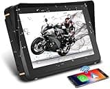 TOUTBIEN Kabelloser CarPlay für Motorrad, Tragbares Android Auto für Motorräder, 7 Zoll Motorrad GPS Navigation mit IP67 Wasserdichter, Duales Bluetooth/Sprachsteuerung/Navigation/FM/Mirror-Link