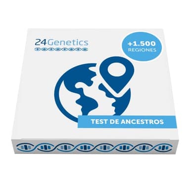 24Genetics - Ancestry DNA Test - Bietet Daten aus mehr als 1.500 Regionen - Gentestursprünge mit vielen geografischen Details - DNA-Kit von zu Hause aus