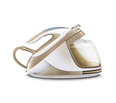 Philips PerfectCare Elite Dampfbügelstation – 7,2 Bar Druck, Dampfstoß bis zu 490 g, 1,8 l Abnehmbarer Wasserbehälter, Ultimative Faltenentfernung, Ultraleichtes Bügeleisen (GC9642/60)
