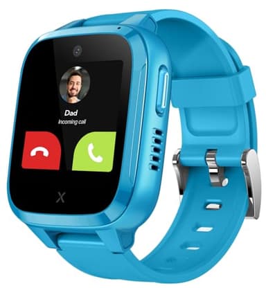 XPLORA Kidzi - Telefon Uhr für Kinder (mit SIM-Karte) 4G, Anrufe, Nachrichten, Schulmodus, SOS-Funktion, GPS, Kamera, Schrittzähler - inkl kostenlosem Tarif-Vertrag für 3 Mon. (BLAU)