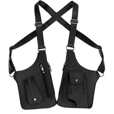 Unterarm-Umhängetasche Für Herren, Diebstahlsichere Tasche Mit Mehreren Taschen, PU Leder Unterarm-Schultertasche, Anti-Diebstahl Umhängetasche Brieftasche, Verstellbarer Schultergurt Tasche