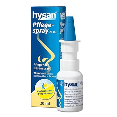 hysan® Pflegespray - Dexpanthenol-Nasenspray für Erwachsene/Kinder - Nasenspray ohne Gewöhnungseffekt & Konservierungsstoffe - Nasenpflegespray gegen trockene Nasenschleimhaut - 20 ml