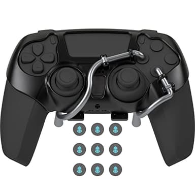 EXknight Leverback V2 PS5 Paddles, Rücktasten Adapter für PS5 Controller | Fit mit Daumengriffe (Schwarz)